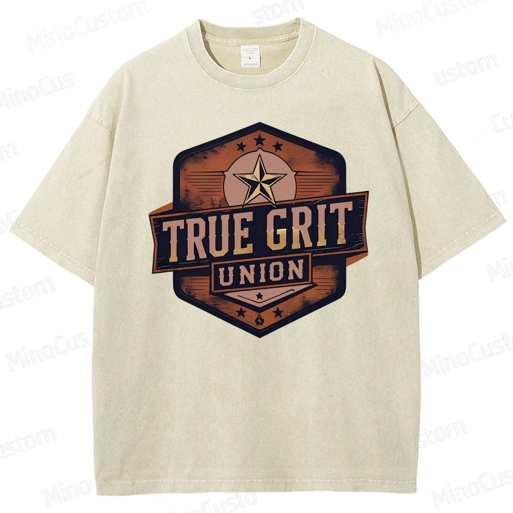 True Grit Boxy Washed T-Shirt 