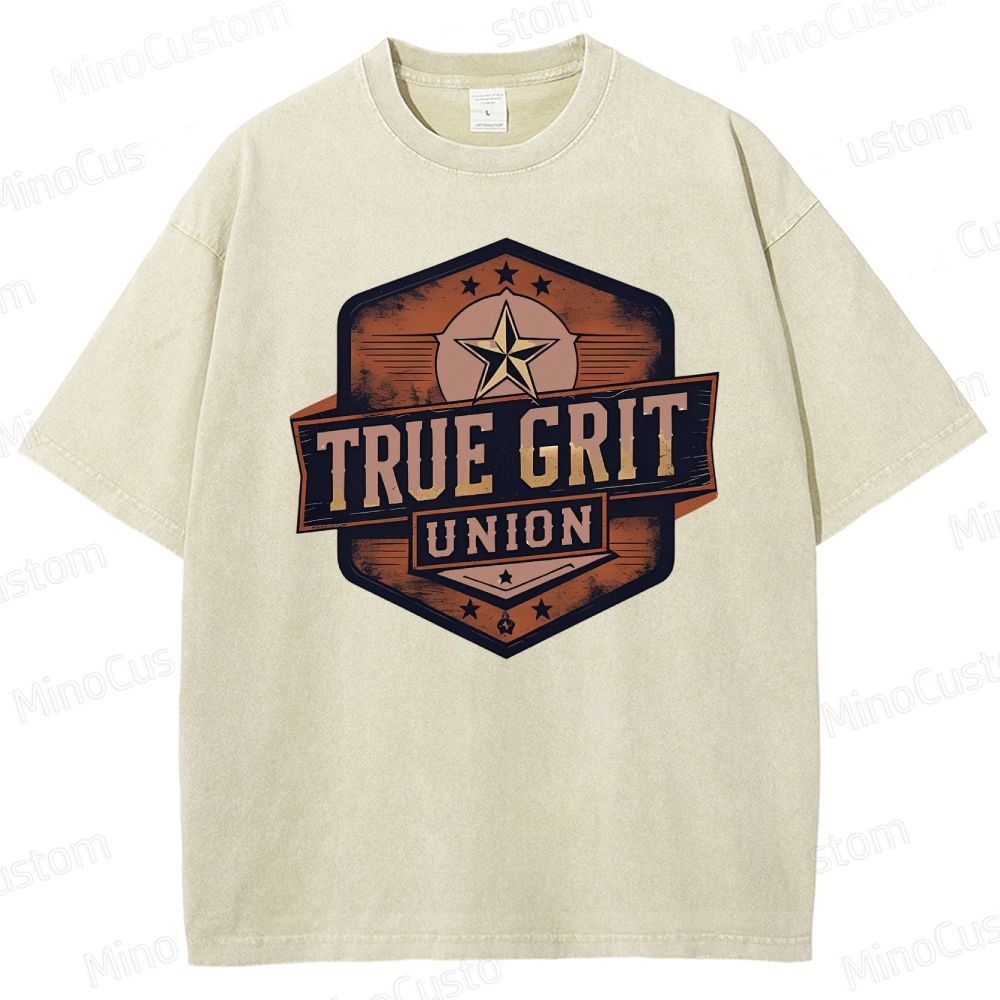 True Grit Boxy Washed T-Shirt 