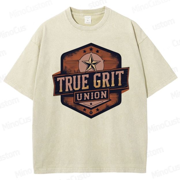 True Grit Boxy Washed T-Shirt 
