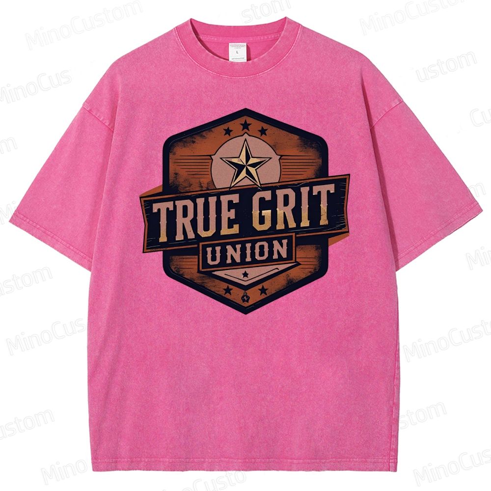 True Grit Boxy Washed T-Shirt 