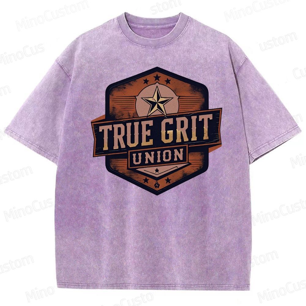 True Grit Boxy Washed T-Shirt 