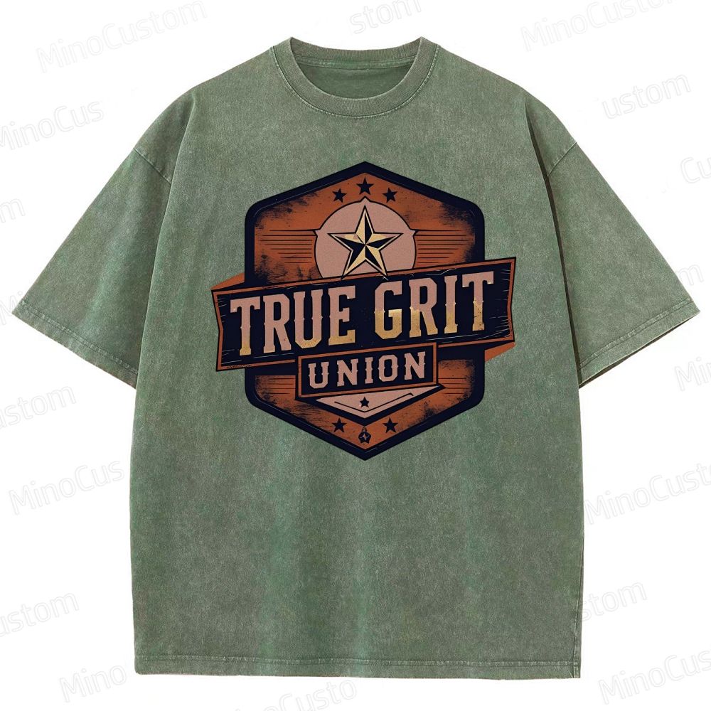 True Grit Boxy Washed T-Shirt 