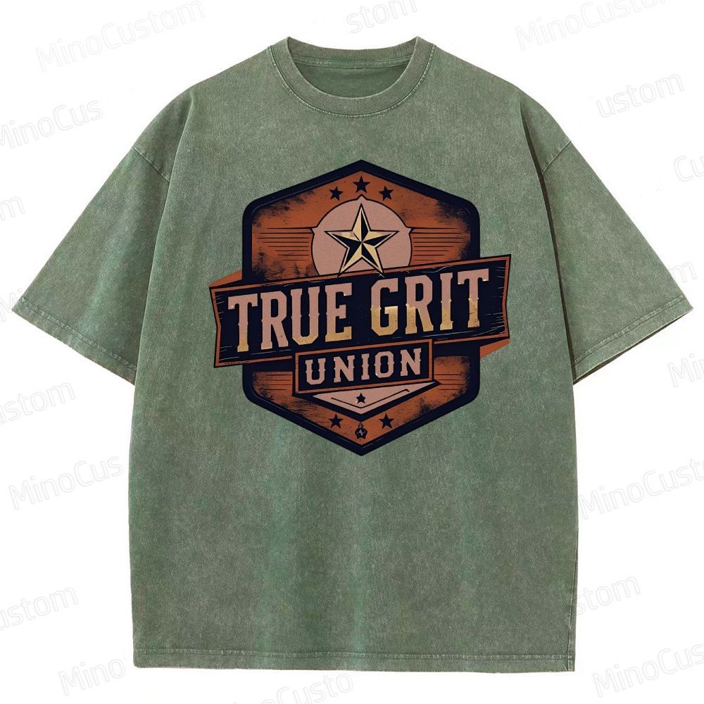 True Grit Boxy Washed T-Shirt 