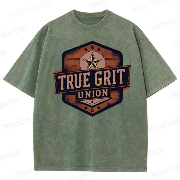 True Grit Boxy Washed T-Shirt 