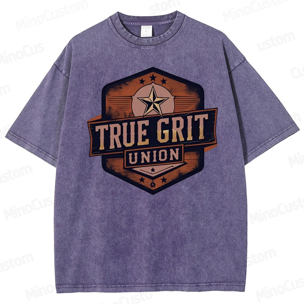 True Grit Boxy Washed T-Shirt 