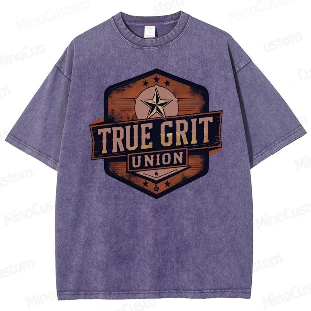 True Grit Boxy Washed T-Shirt 