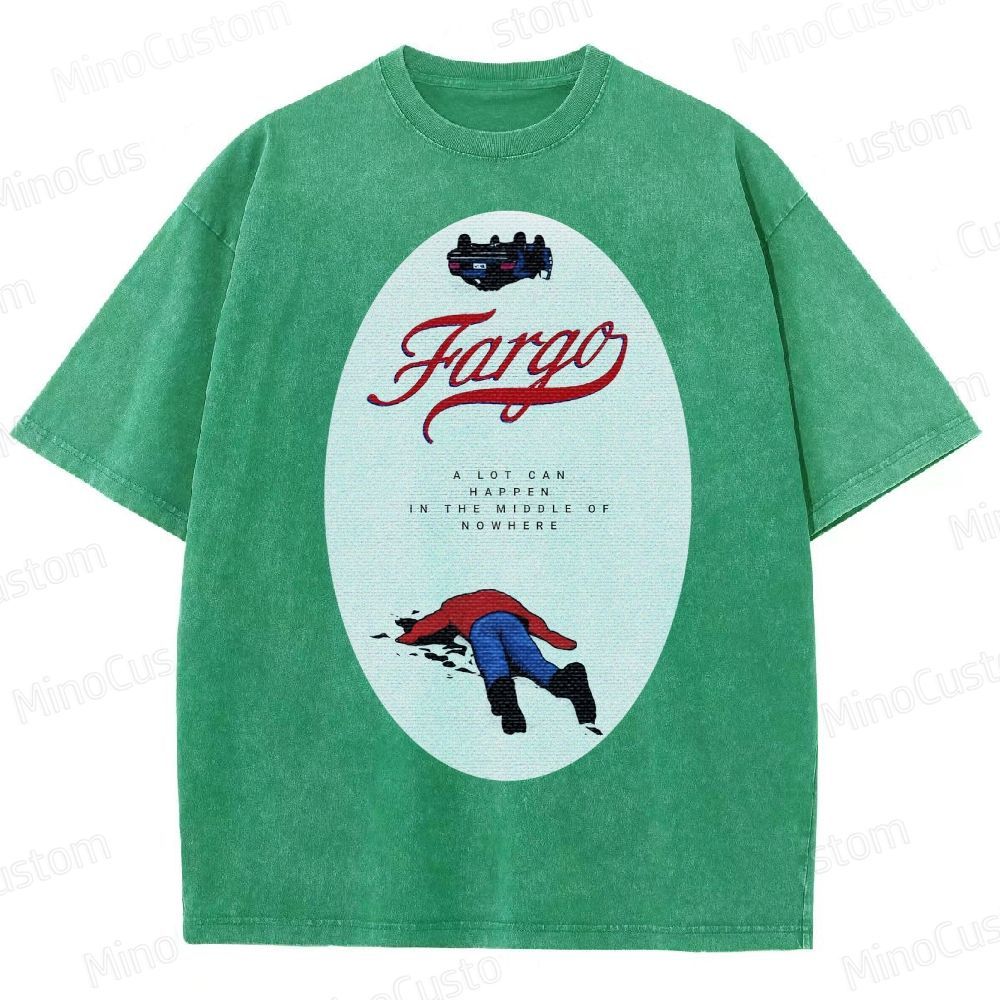 Fargo Minimalist Crime Scene Washed T-Shirt