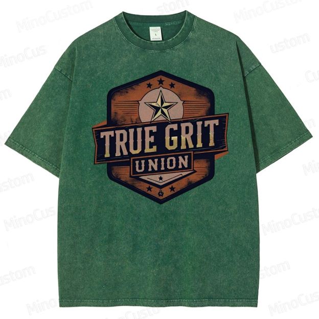 True Grit Boxy Washed T-Shirt 