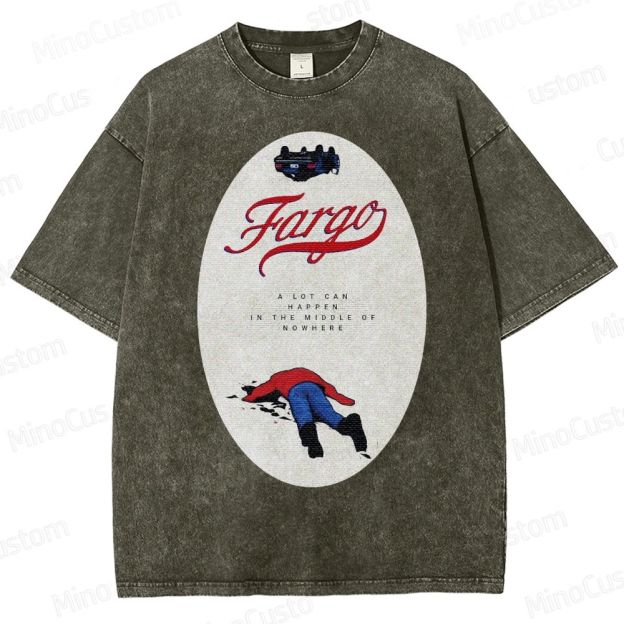 Fargo Minimalist Crime Scene Washed T-Shirt