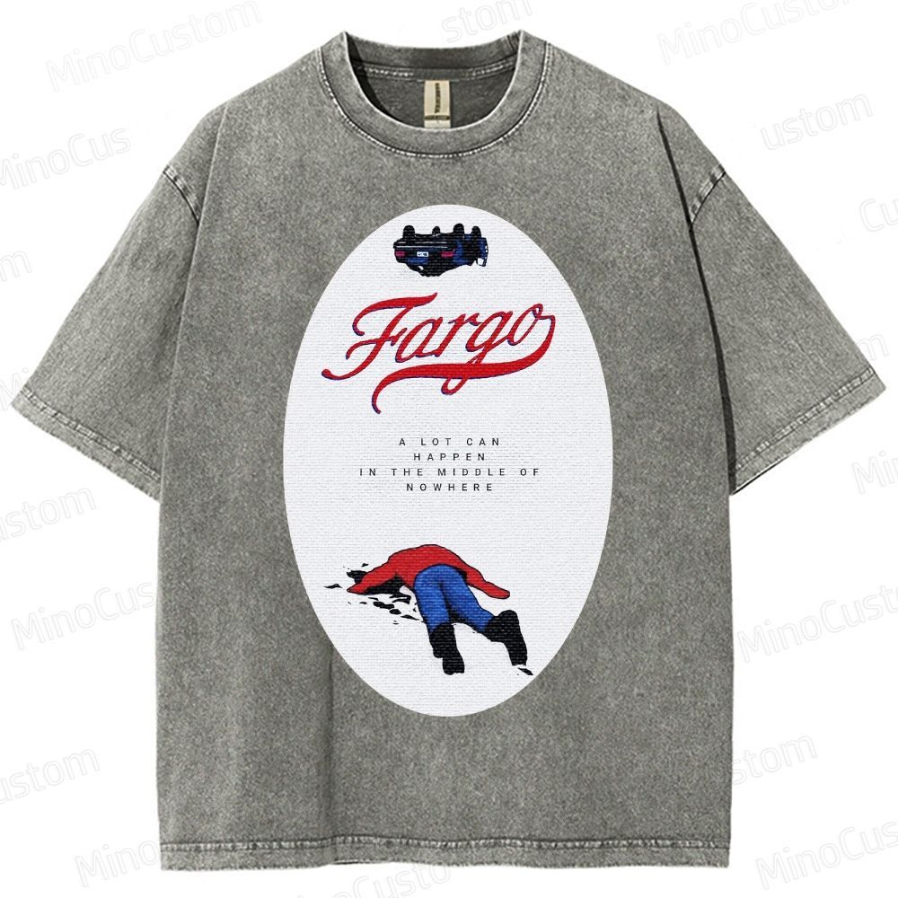 Fargo Minimalist Crime Scene Washed T-Shirt