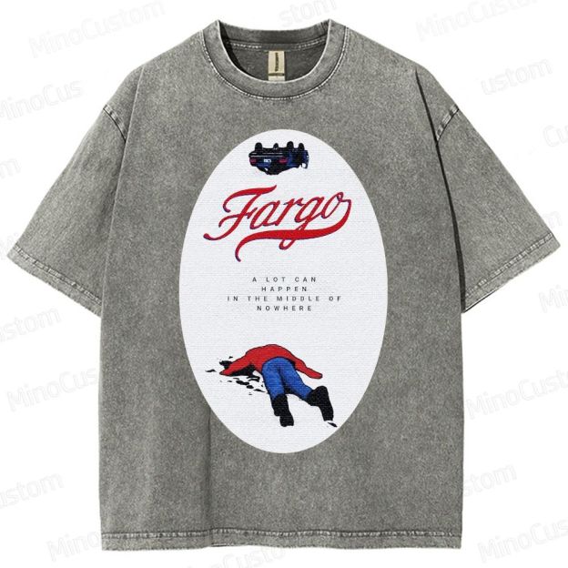 Fargo Minimalist Crime Scene Washed T-Shirt