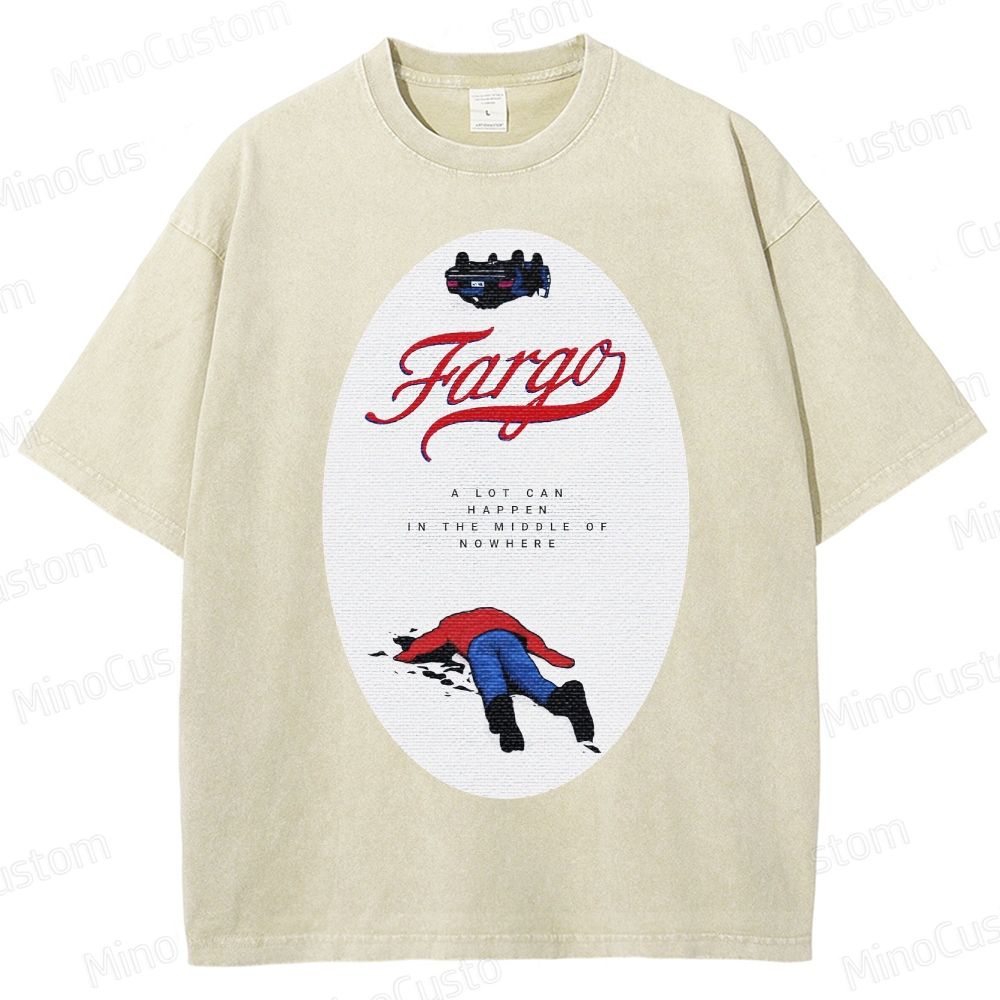 Fargo Minimalist Crime Scene Washed T-Shirt