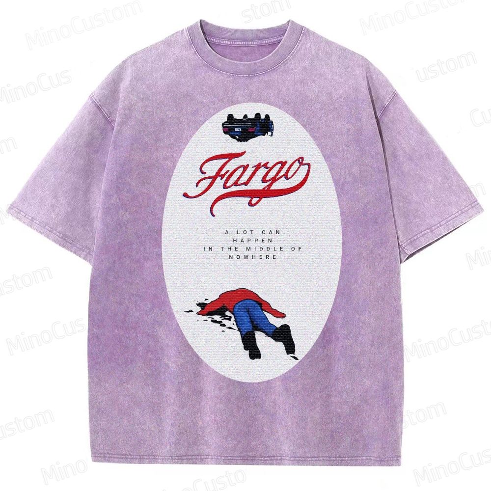 Fargo Minimalist Crime Scene Washed T-Shirt