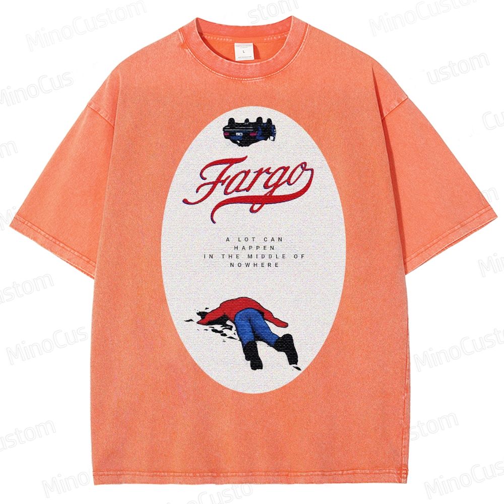 Fargo Minimalist Crime Scene Washed T-Shirt