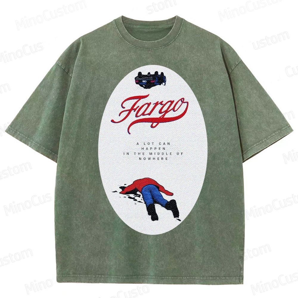 Fargo Minimalist Crime Scene Washed T-Shirt