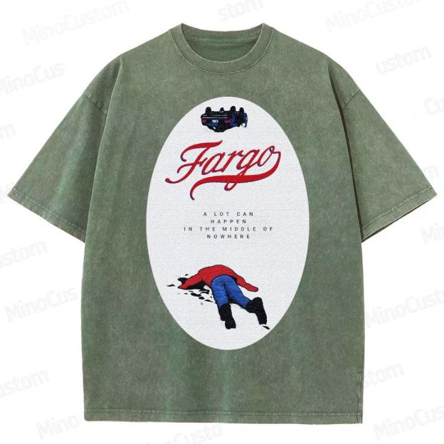 Fargo Minimalist Crime Scene Washed T-Shirt