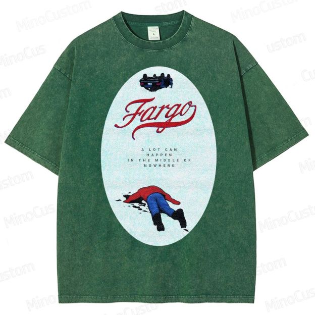 Fargo Minimalist Crime Scene Washed T-Shirt