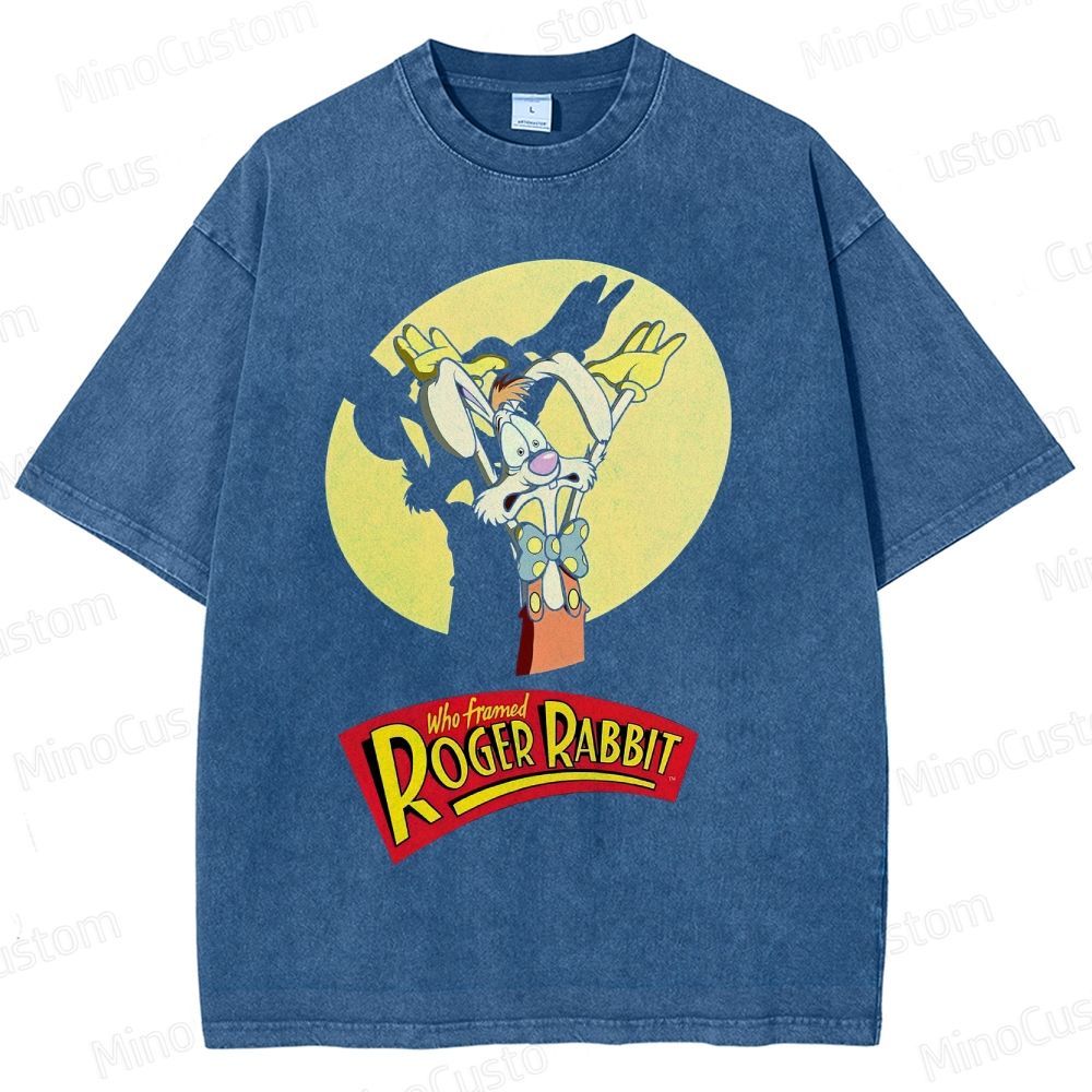 Retro Roger Rabbit Movie Washed T-Shirt 
