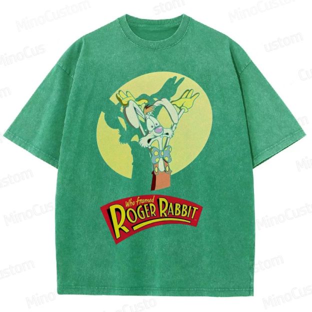 Retro Roger Rabbit Movie Washed T-Shirt 