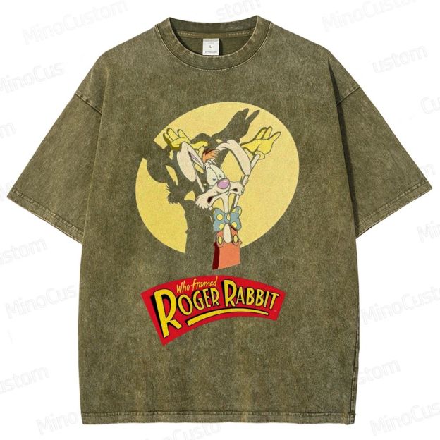 Retro Roger Rabbit Movie Washed T-Shirt 