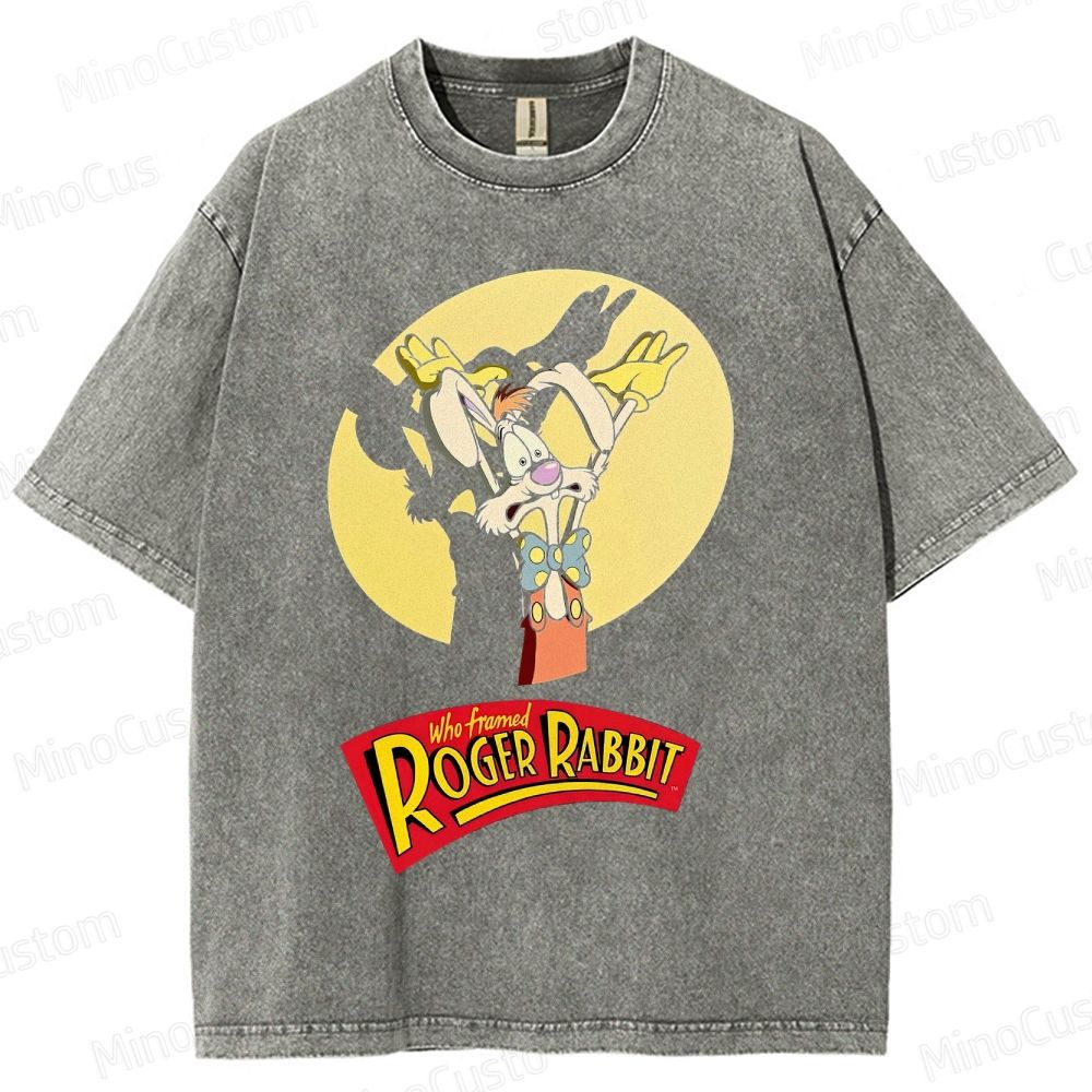 Retro Roger Rabbit Movie Washed T-Shirt 