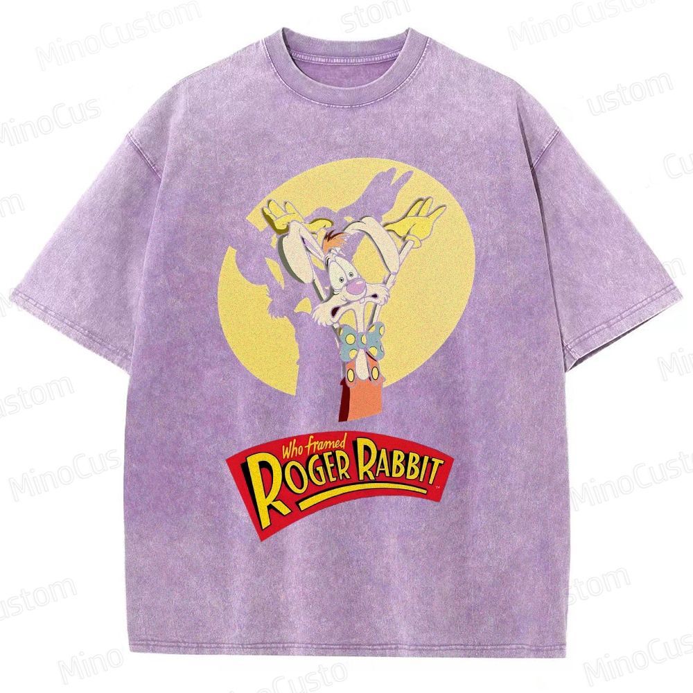 Retro Roger Rabbit Movie Washed T-Shirt 