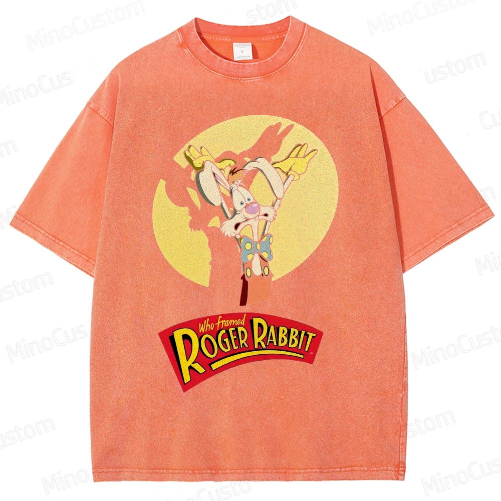 Retro Roger Rabbit Movie Washed T-Shirt 