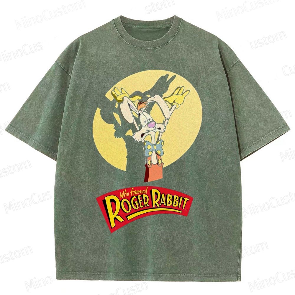 Retro Roger Rabbit Movie Washed T-Shirt 