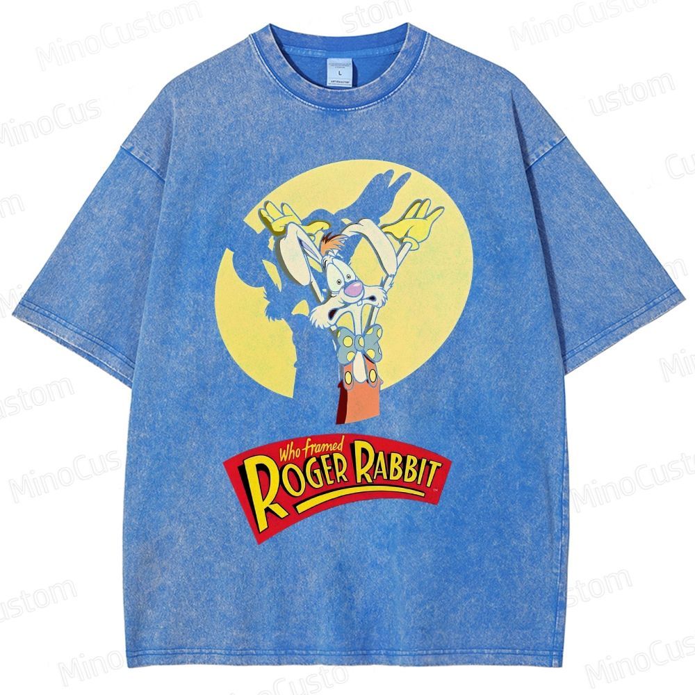 Retro Roger Rabbit Movie Washed T-Shirt 