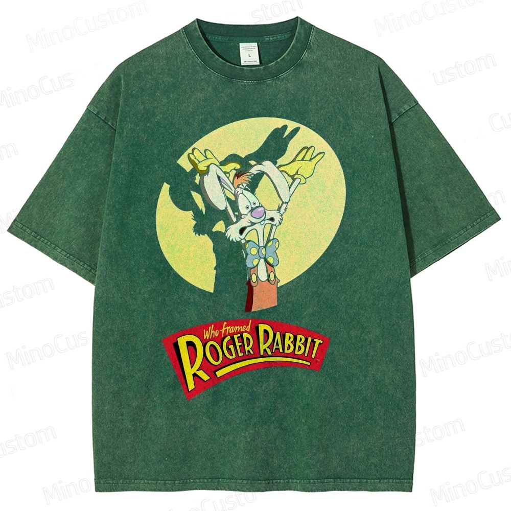 Retro Roger Rabbit Movie Washed T-Shirt 