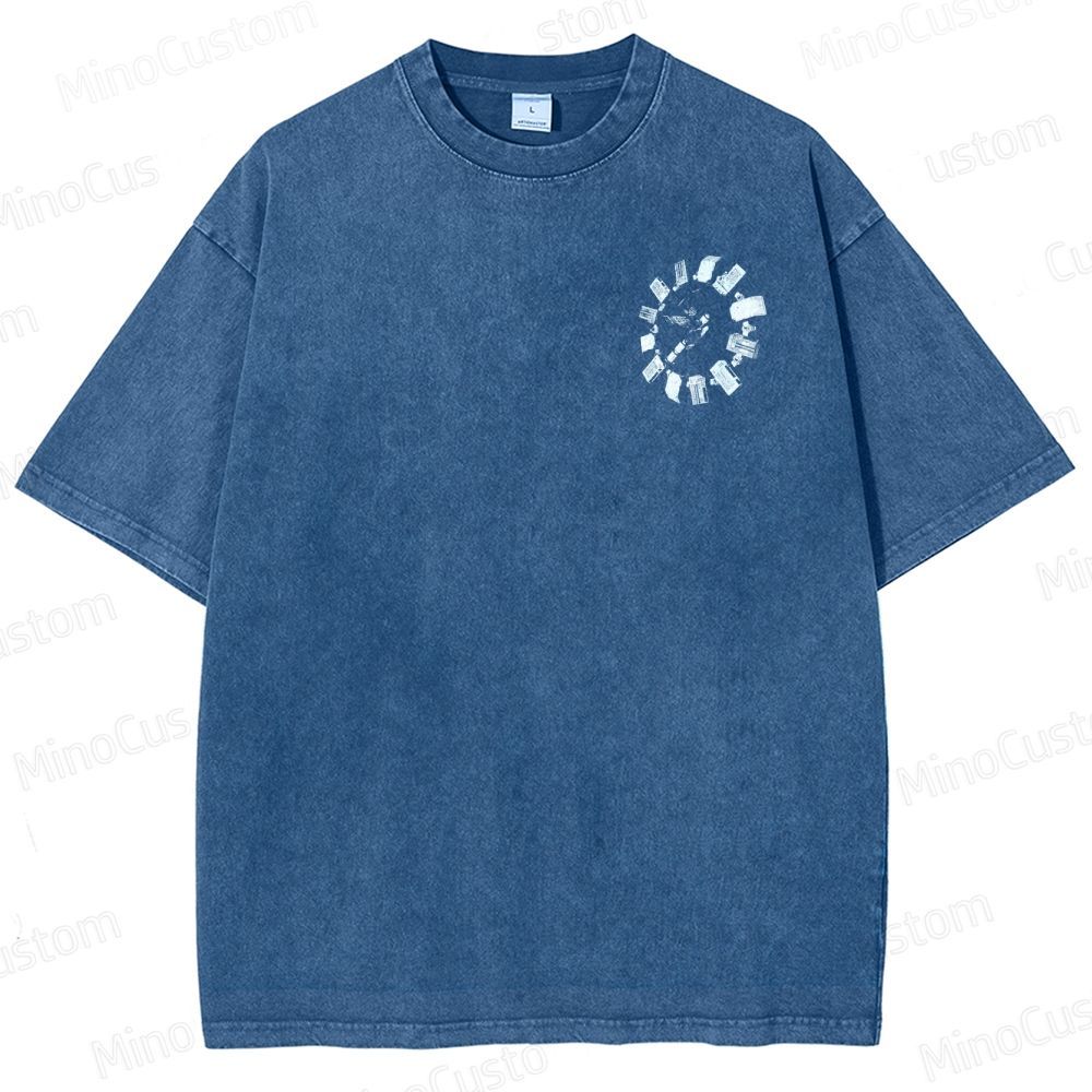 Interstellar Sci-Fi Quote Collage Washed T-Shirt 