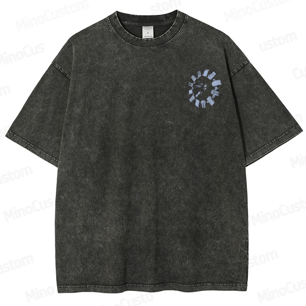 Interstellar Sci-Fi Quote Collage Washed T-Shirt 