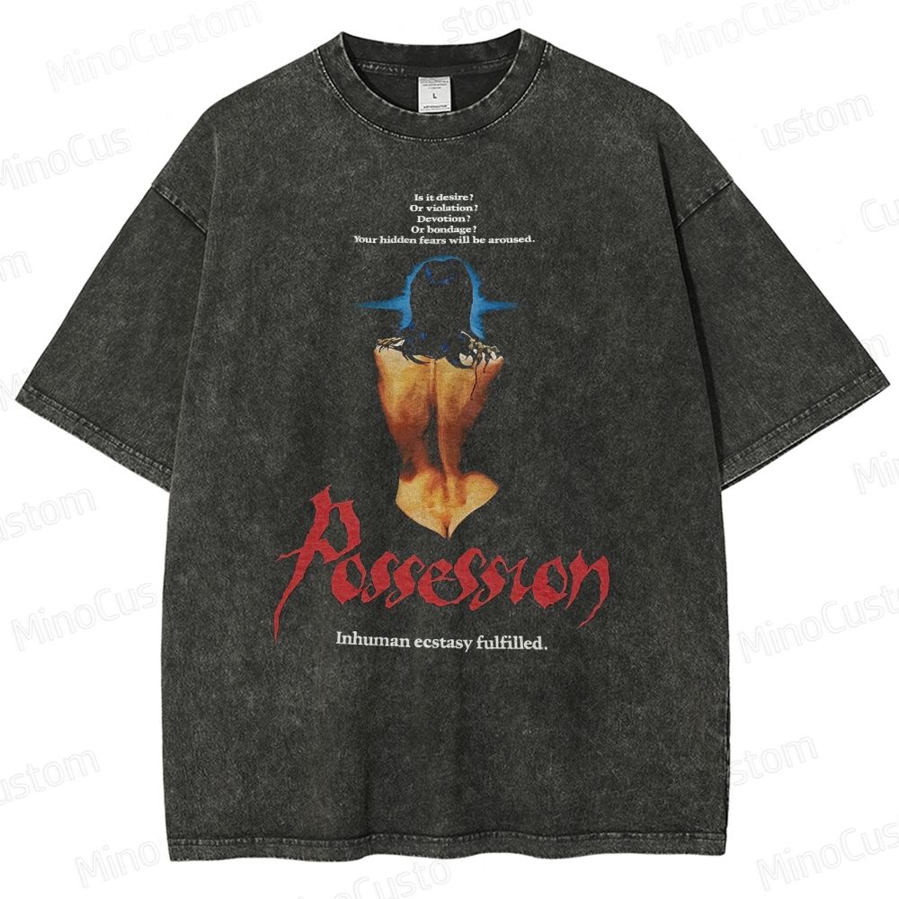 Inhuman ecstasy fulfilled - Possession Washed T-Shirt