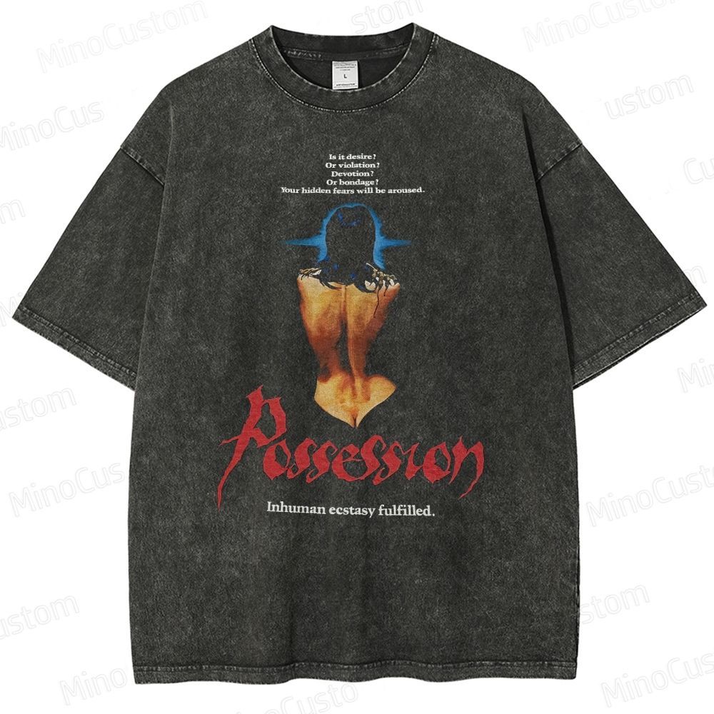 Inhuman ecstasy fulfilled - Possession Washed T-Shirt