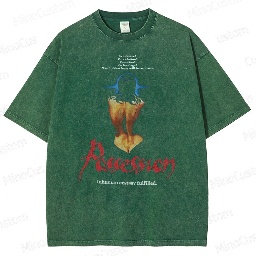Inhuman ecstasy fulfilled - Possession Washed T-Shirt