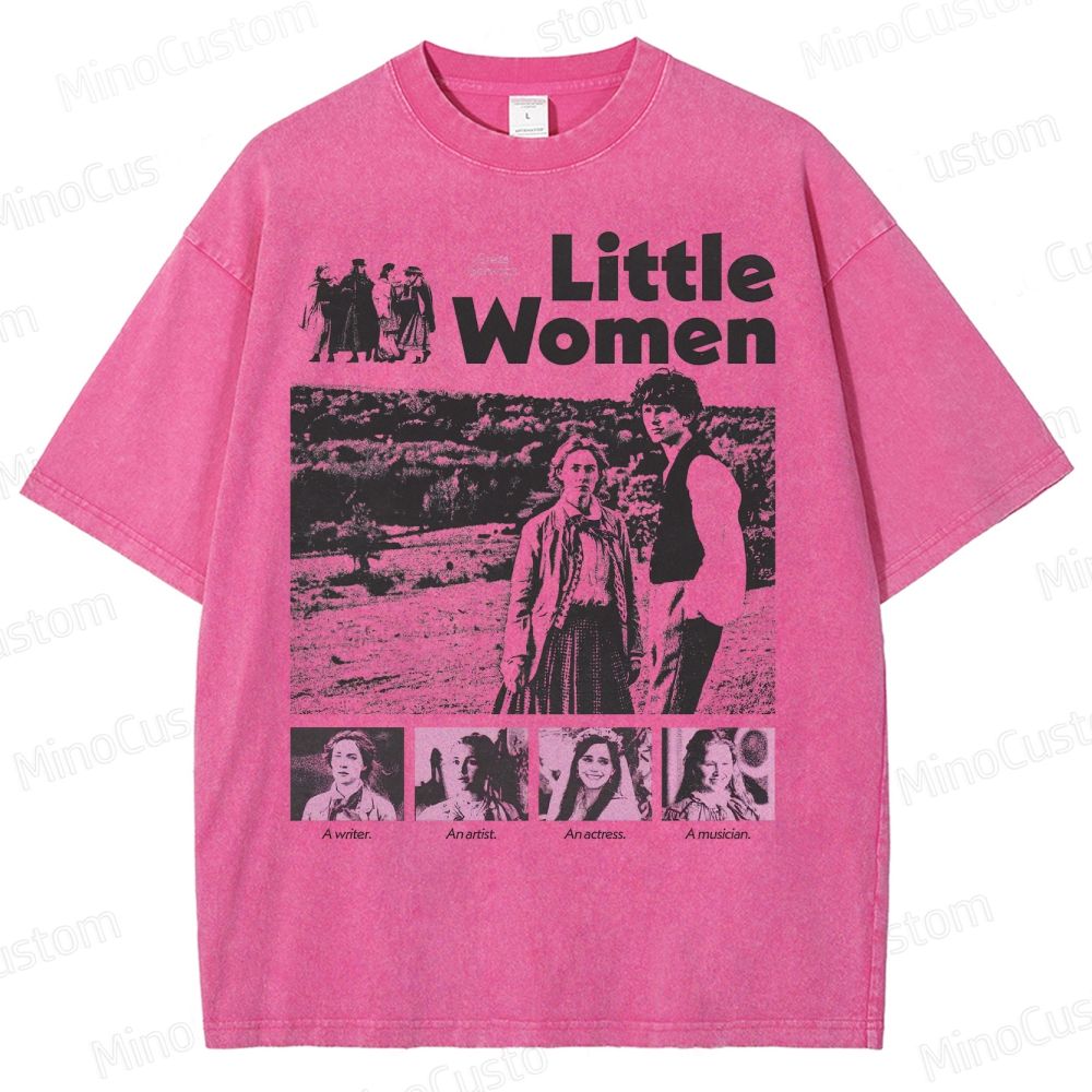 Little Women Vintage Feminist Washed T-Shirt