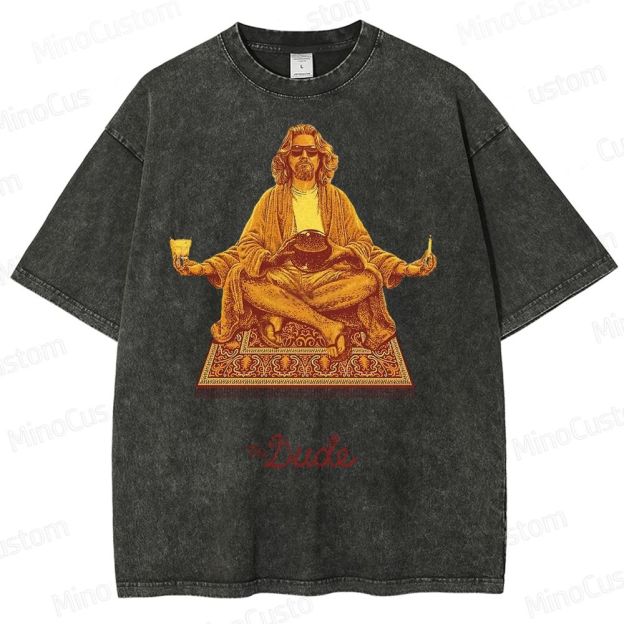 The Dude Big Lebowski Washed T-Shirt