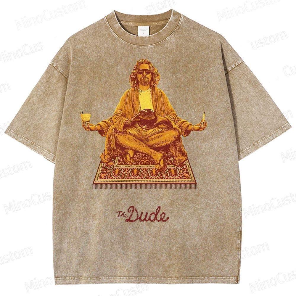 The Dude Big Lebowski Washed T-Shirt