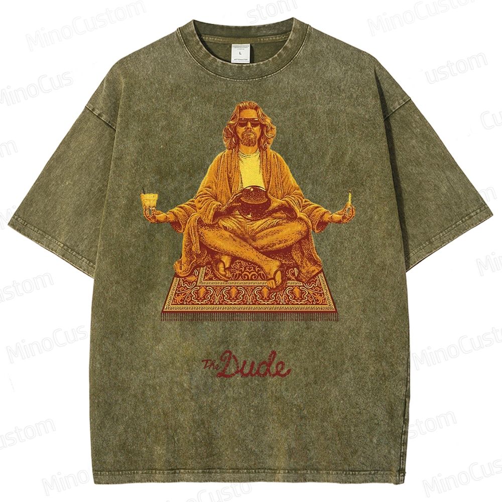 The Dude Big Lebowski Washed T-Shirt