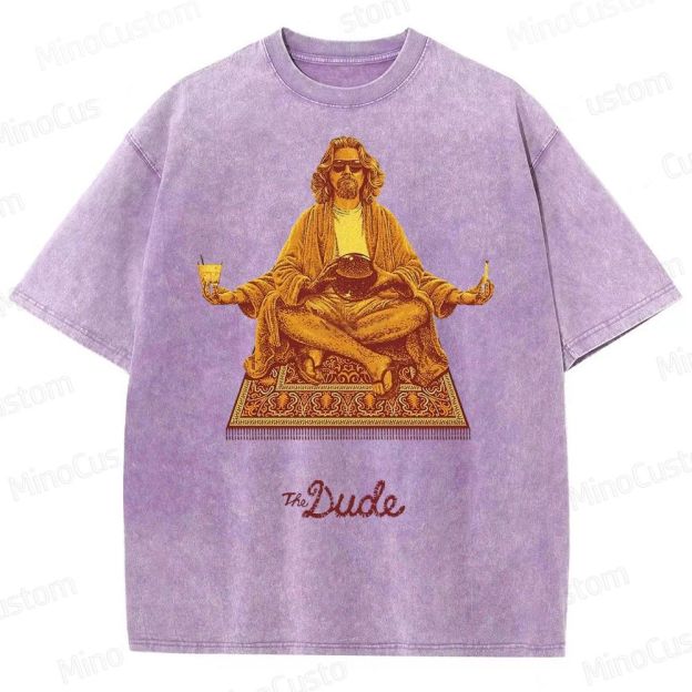 The Dude Big Lebowski Washed T-Shirt