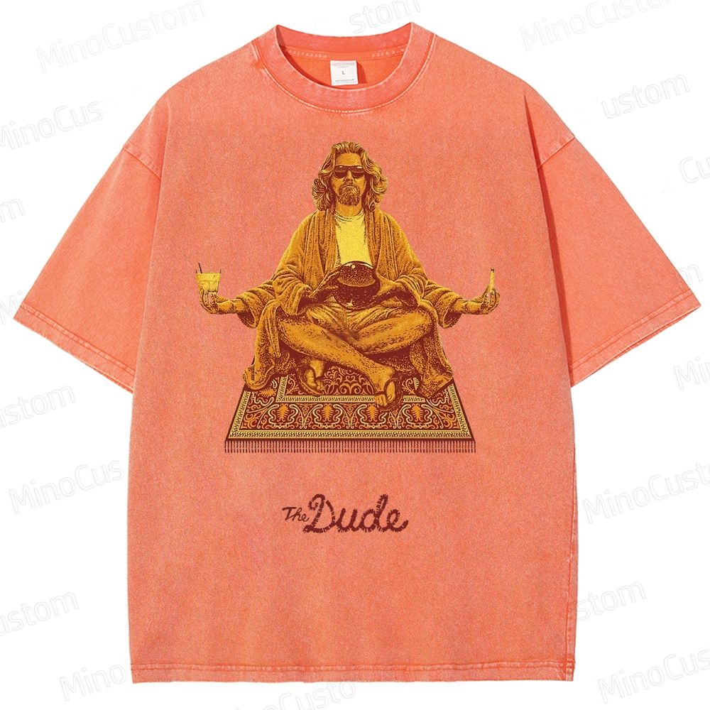 The Dude Big Lebowski Washed T-Shirt