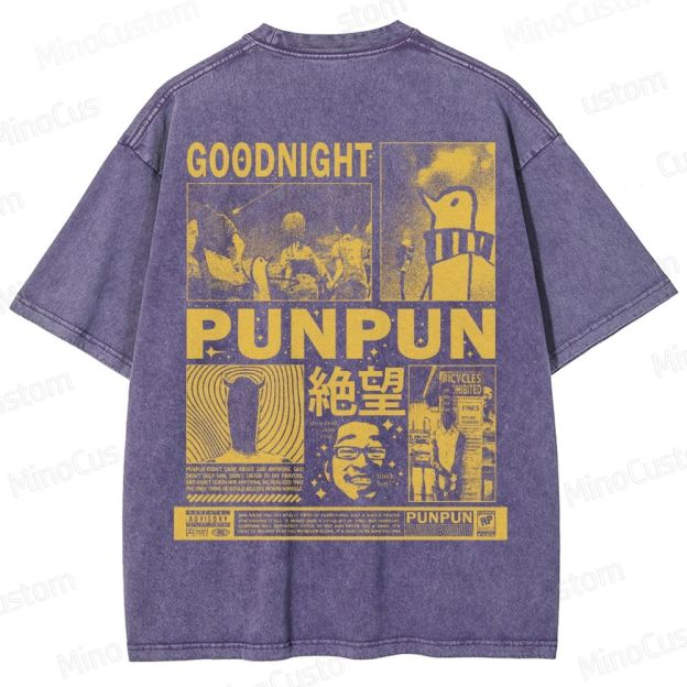 Goodnight Punpun Manga Collage Washed T-Shirt