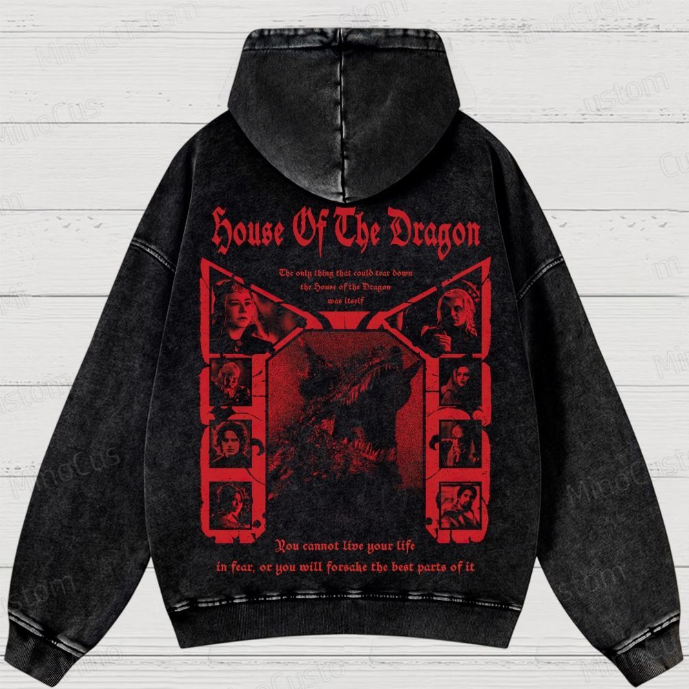 House of the Dragon Vintage Washed Hoodie