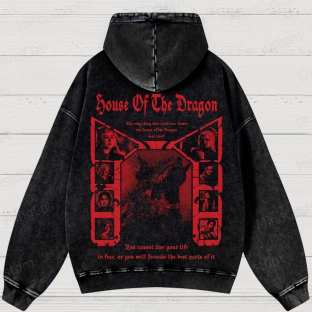 House of the Dragon Vintage Washed Hoodie