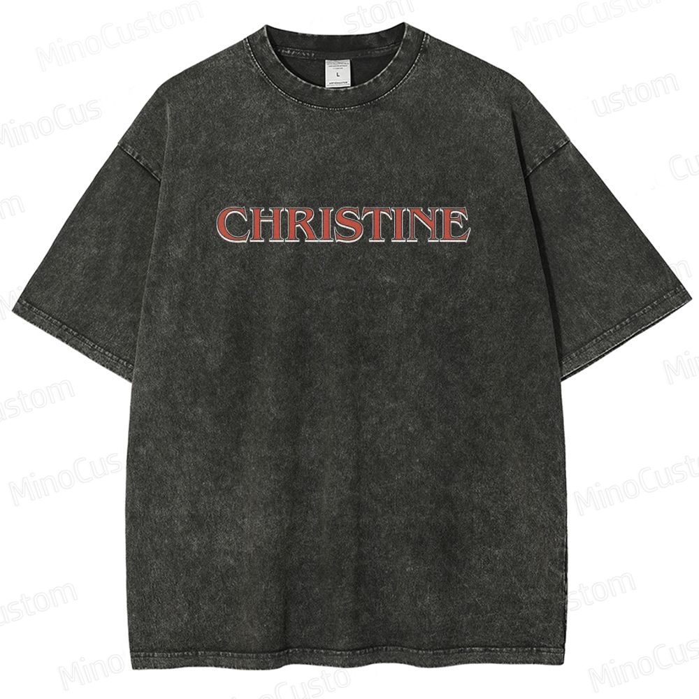Christine Vintage Washed Horror Movie T - Shirt