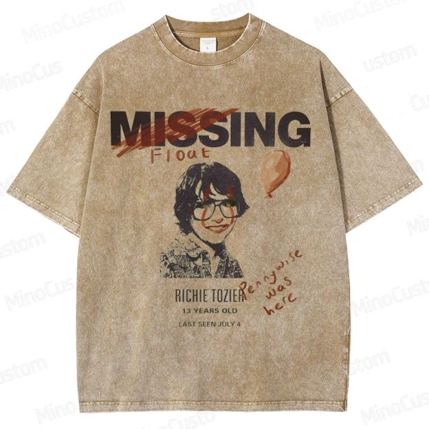 It (Movie) Richie Tozier Vintage Washed T - Shirt