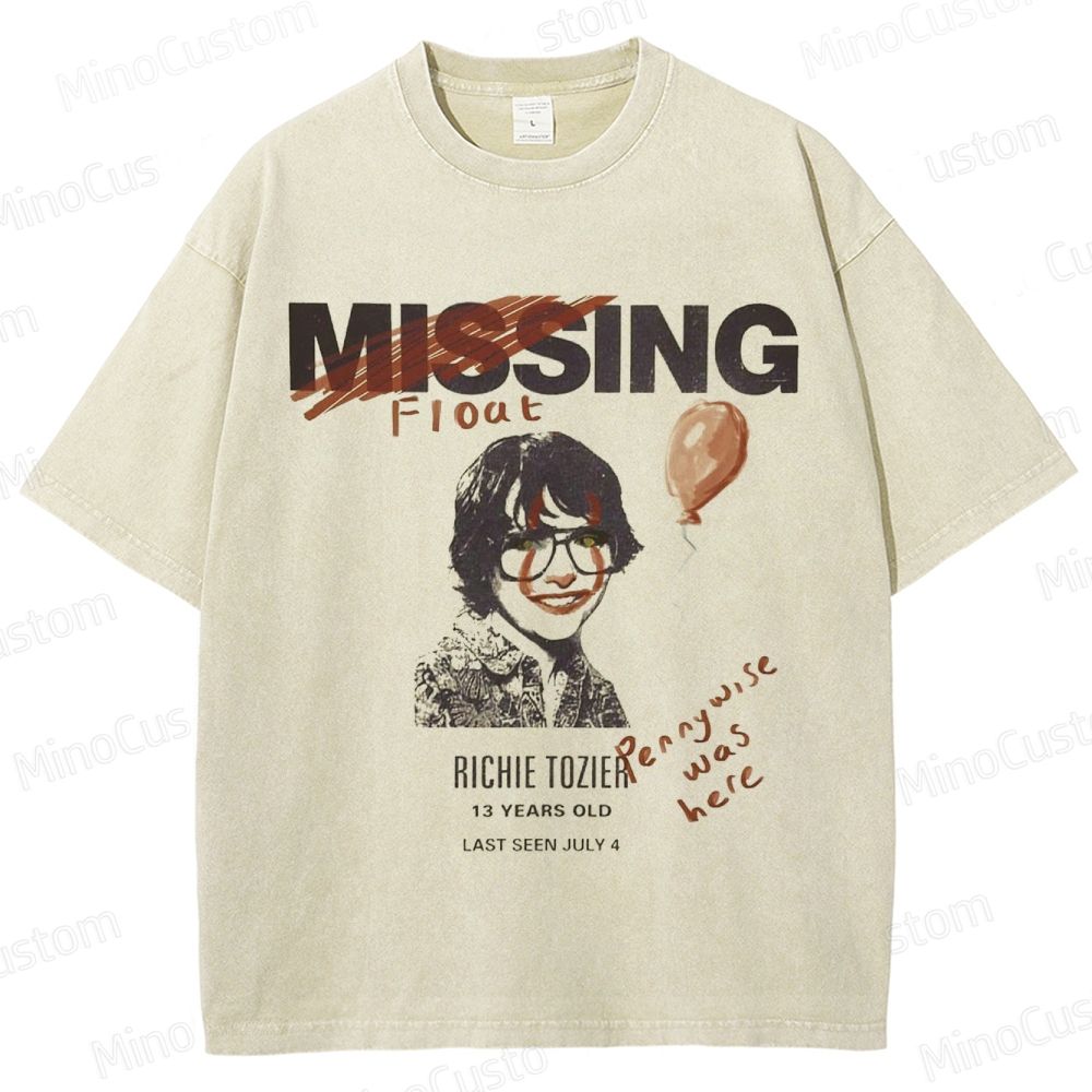 It (Movie) Richie Tozier Vintage Washed T - Shirt