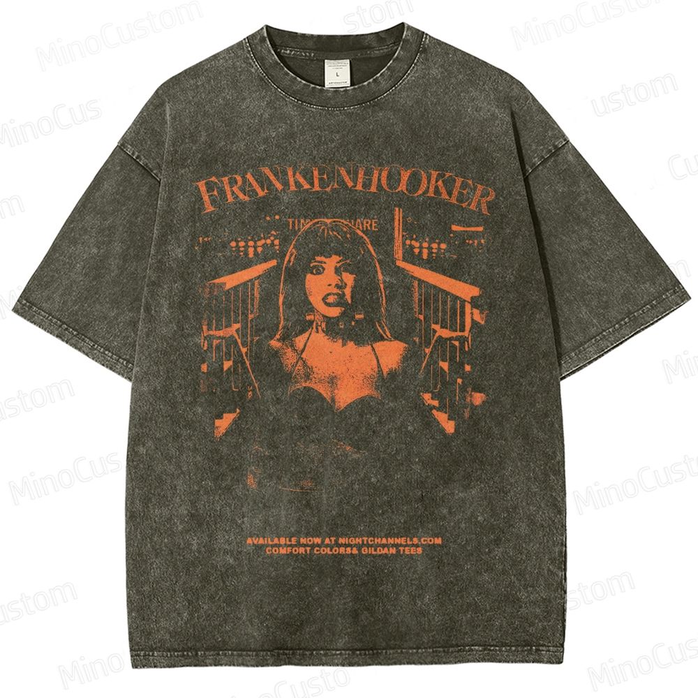 Frankenhooker Vintage Washed Horror Comedy Movie T - Shirt