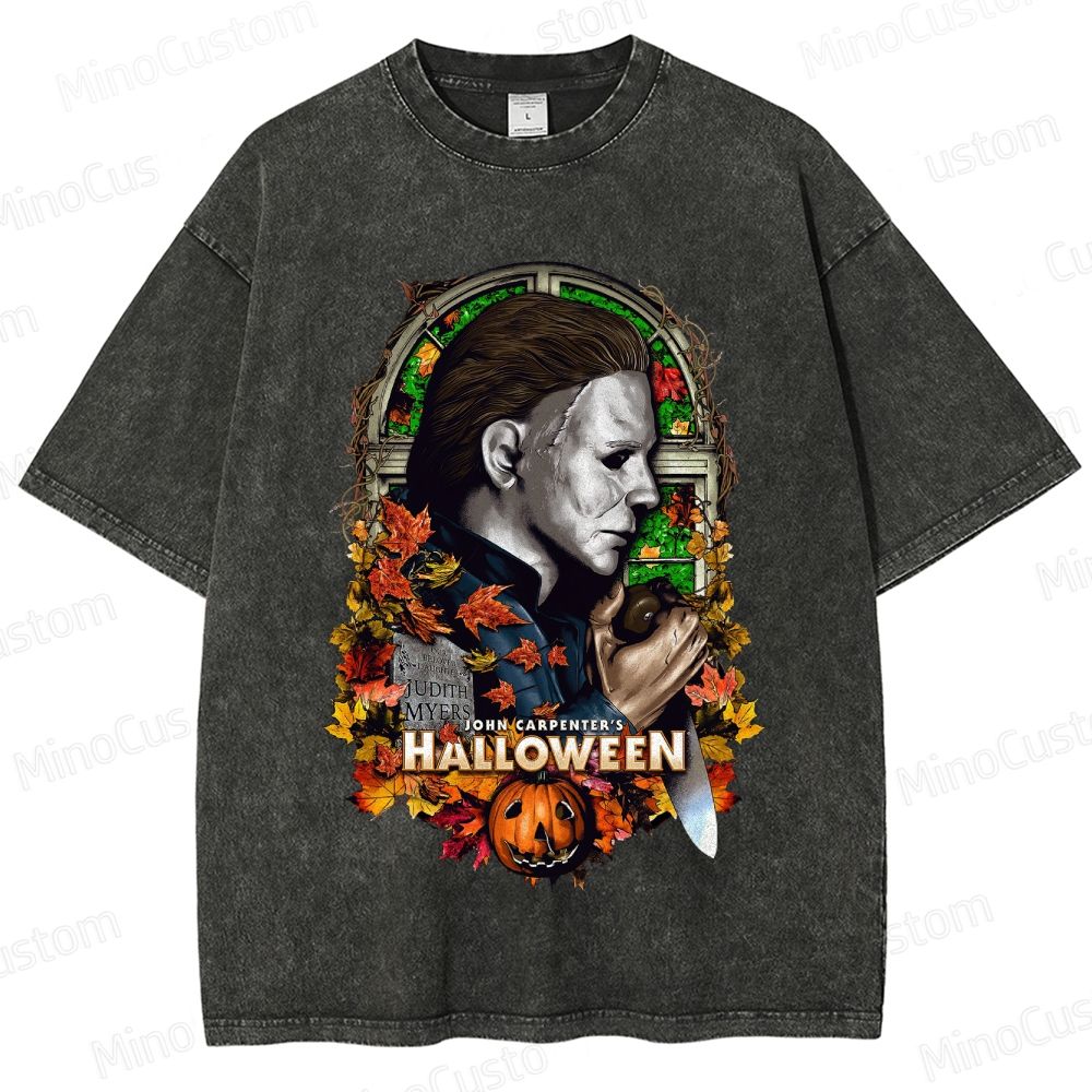 Halloween (1978) Vintage Washed Horror Movie T - Shirt