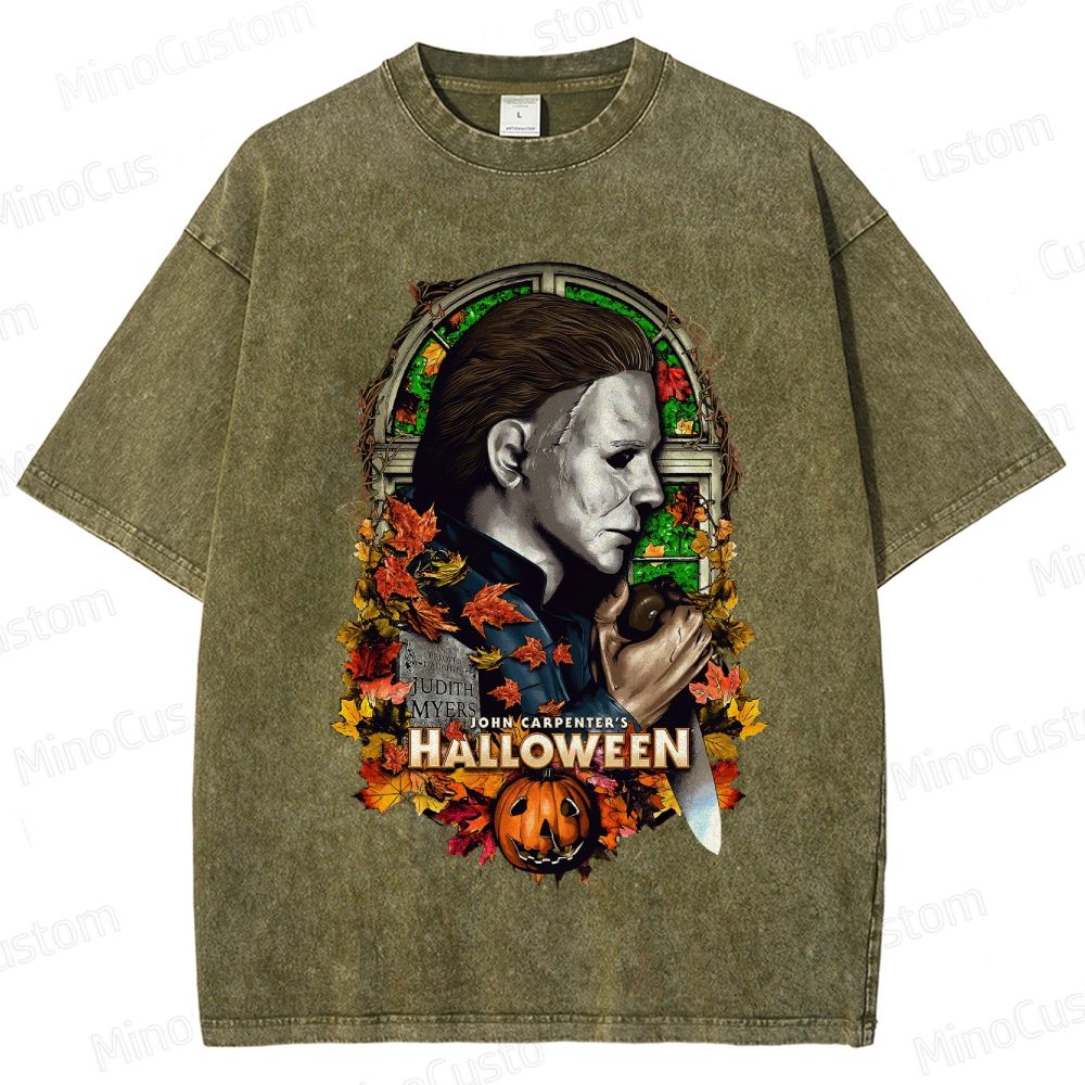 Halloween (1978) Vintage Washed Horror Movie T - Shirt